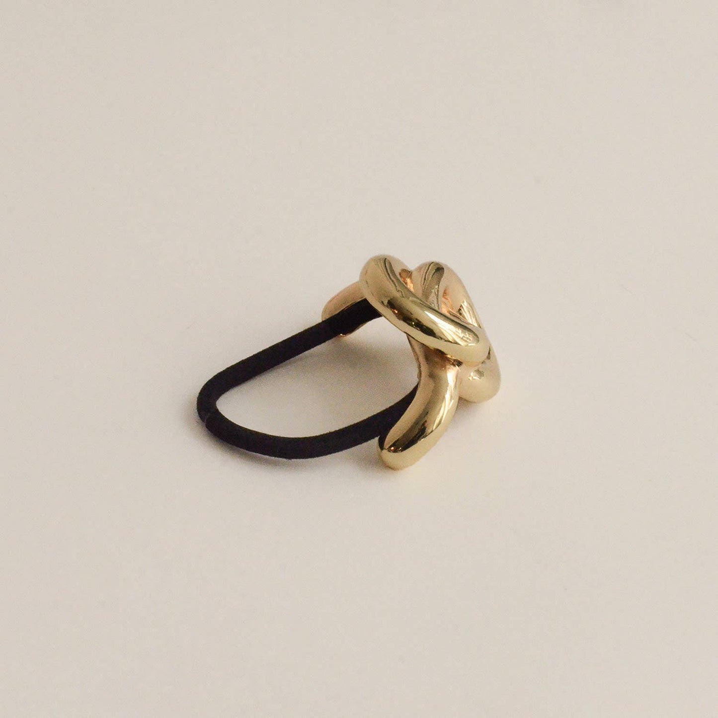 Gold Eternal Loop Ponytail Hair Tie