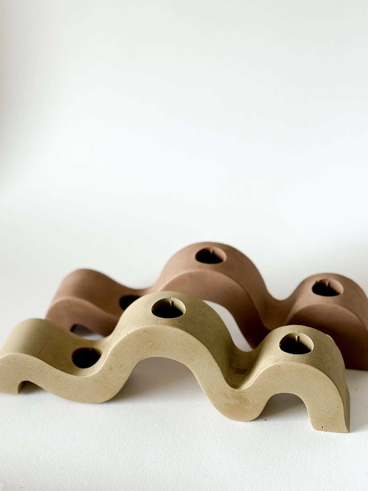 Wavy Taper Candle Holder | Candlestick Holder