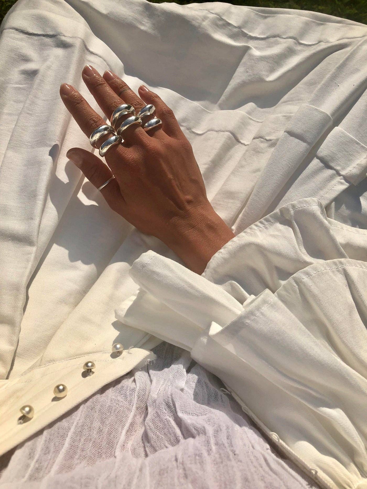 Double Band Dome Ring – Sterling Silver