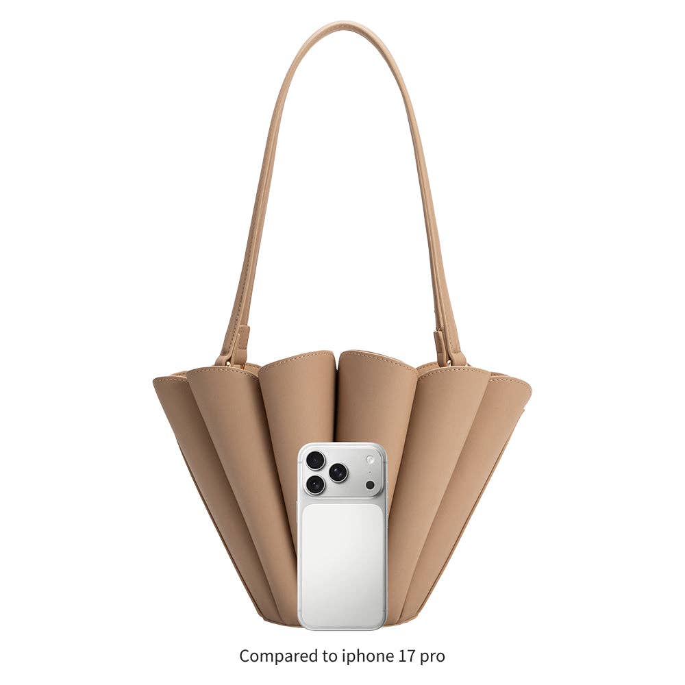 Shellie Yellow Vegan Leather Shoulder Bag