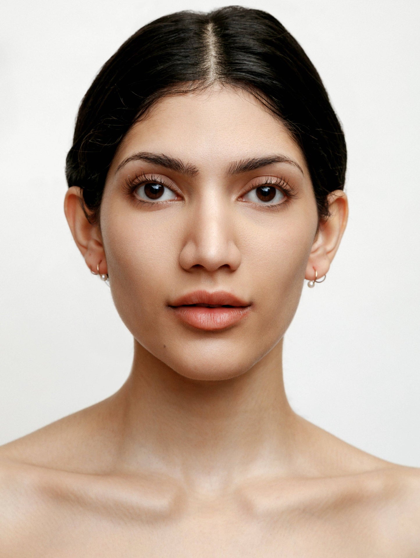 Gold Filled Spiral Freshwater Pearl Earrings