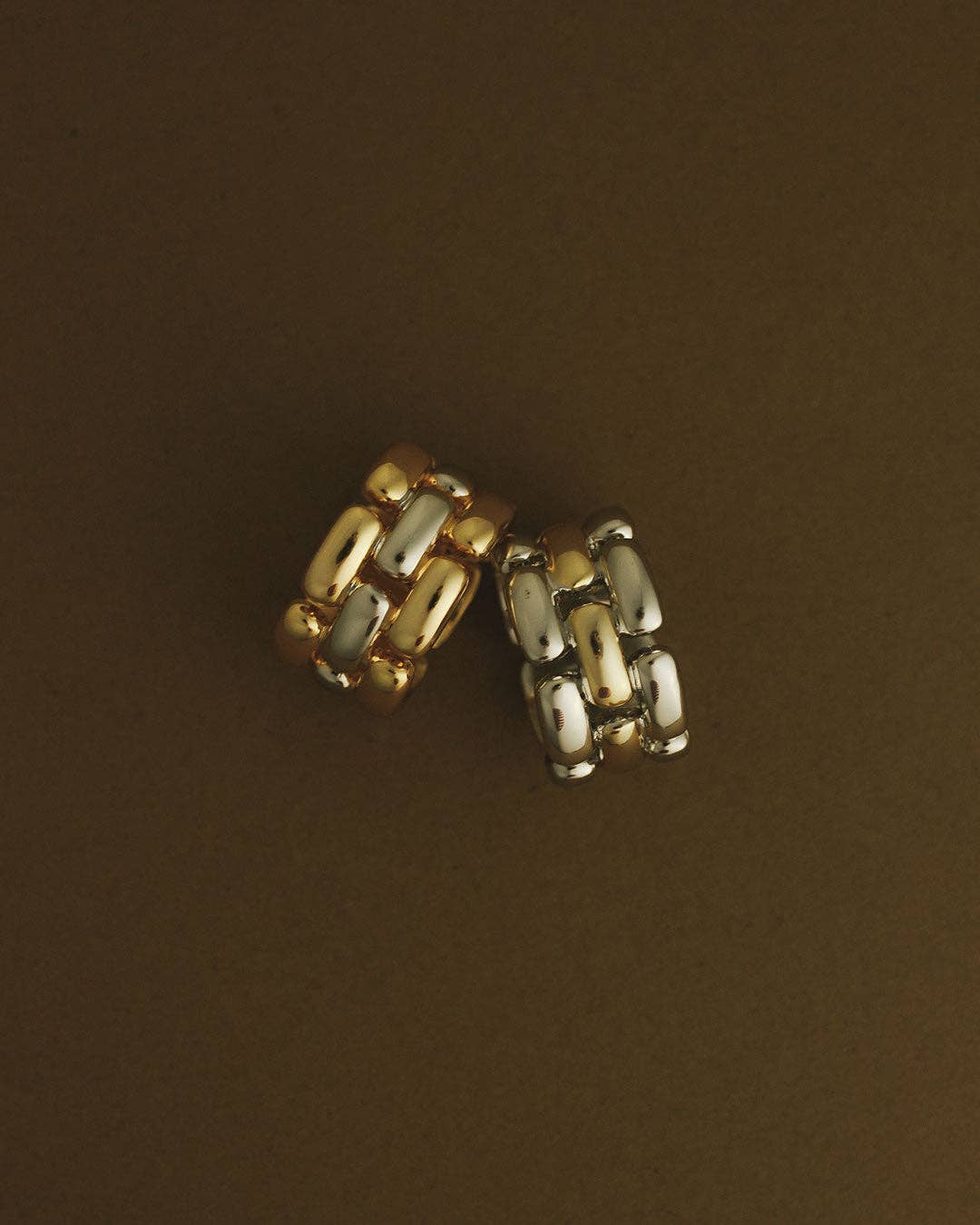 The Noir Gold + Silver Link Ring