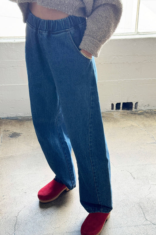 Blue Denim Long Arc Pants