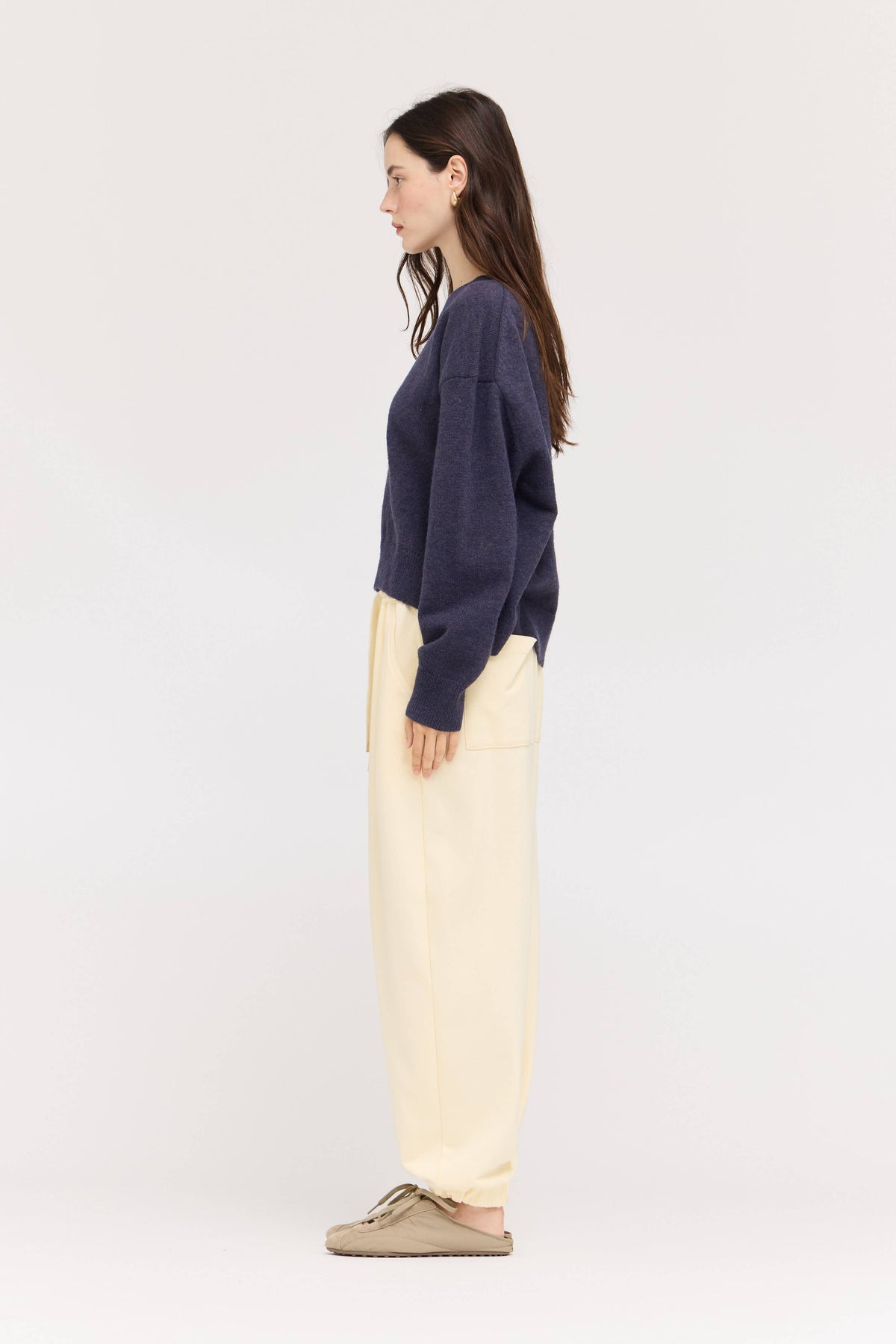 Heathered Blackberry Pullover Sweater