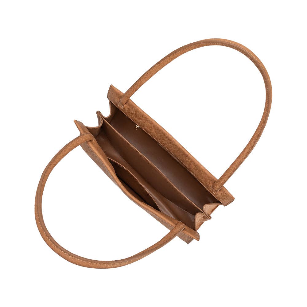 Ryleigh Tan Recycled Vegan Leather Shoulder Bag