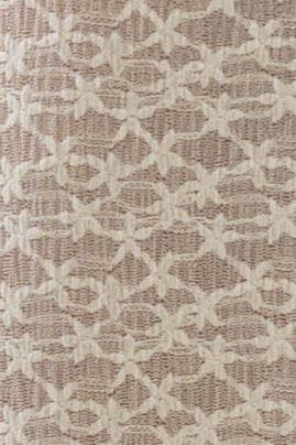 Floral Jacquard Mesh Mock Neck Top