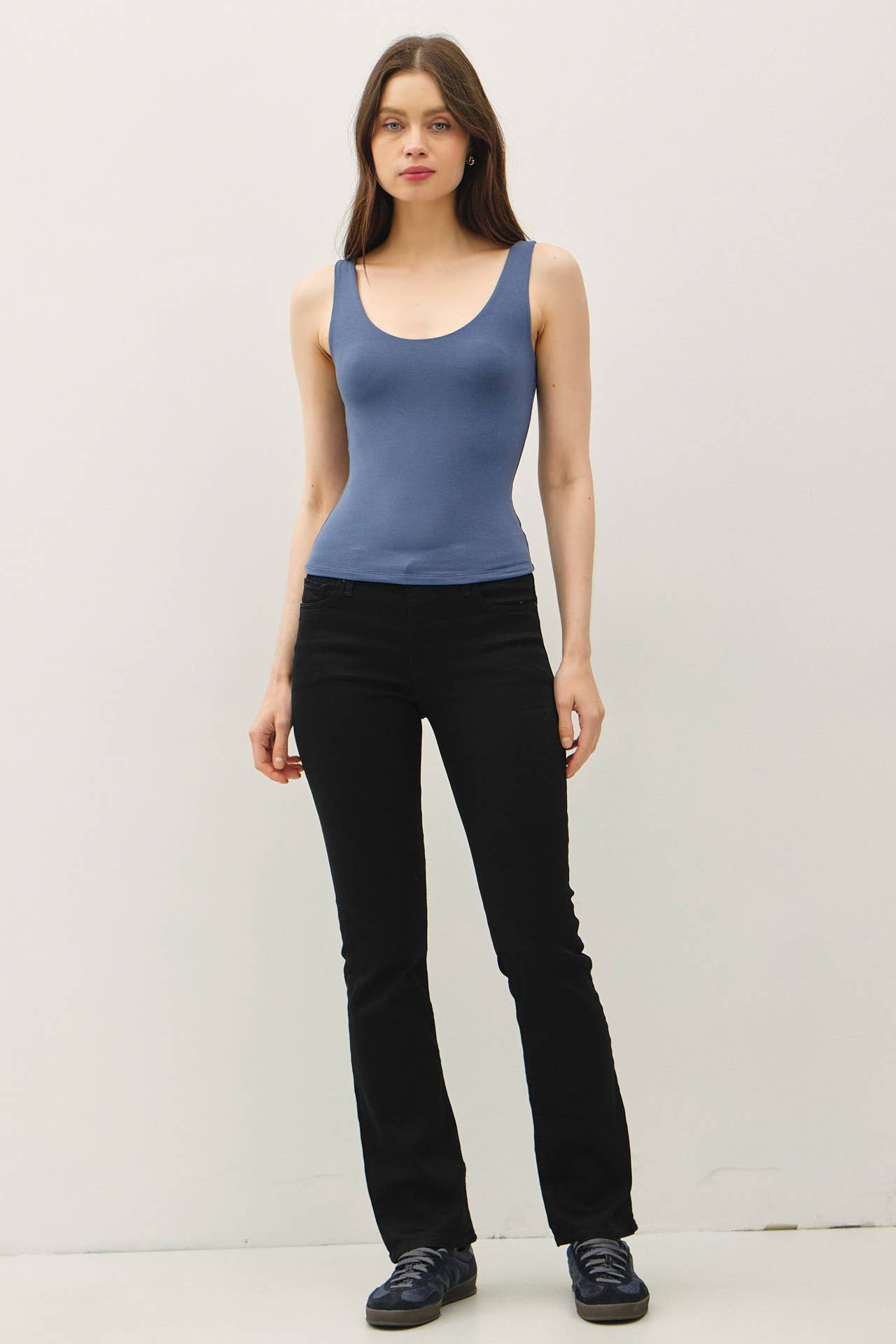 Scoop Neck Jersey Tank Top