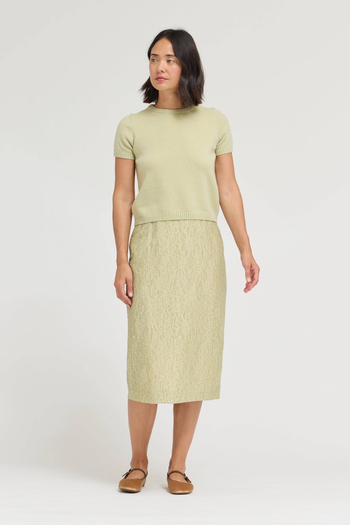 Classic Short Sleeve Sweater Knit