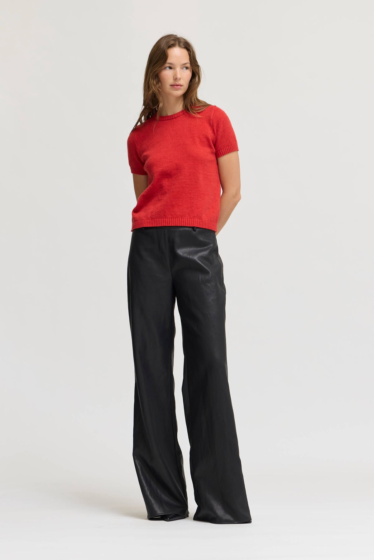 Classic Short Sleeve Sweater Knit