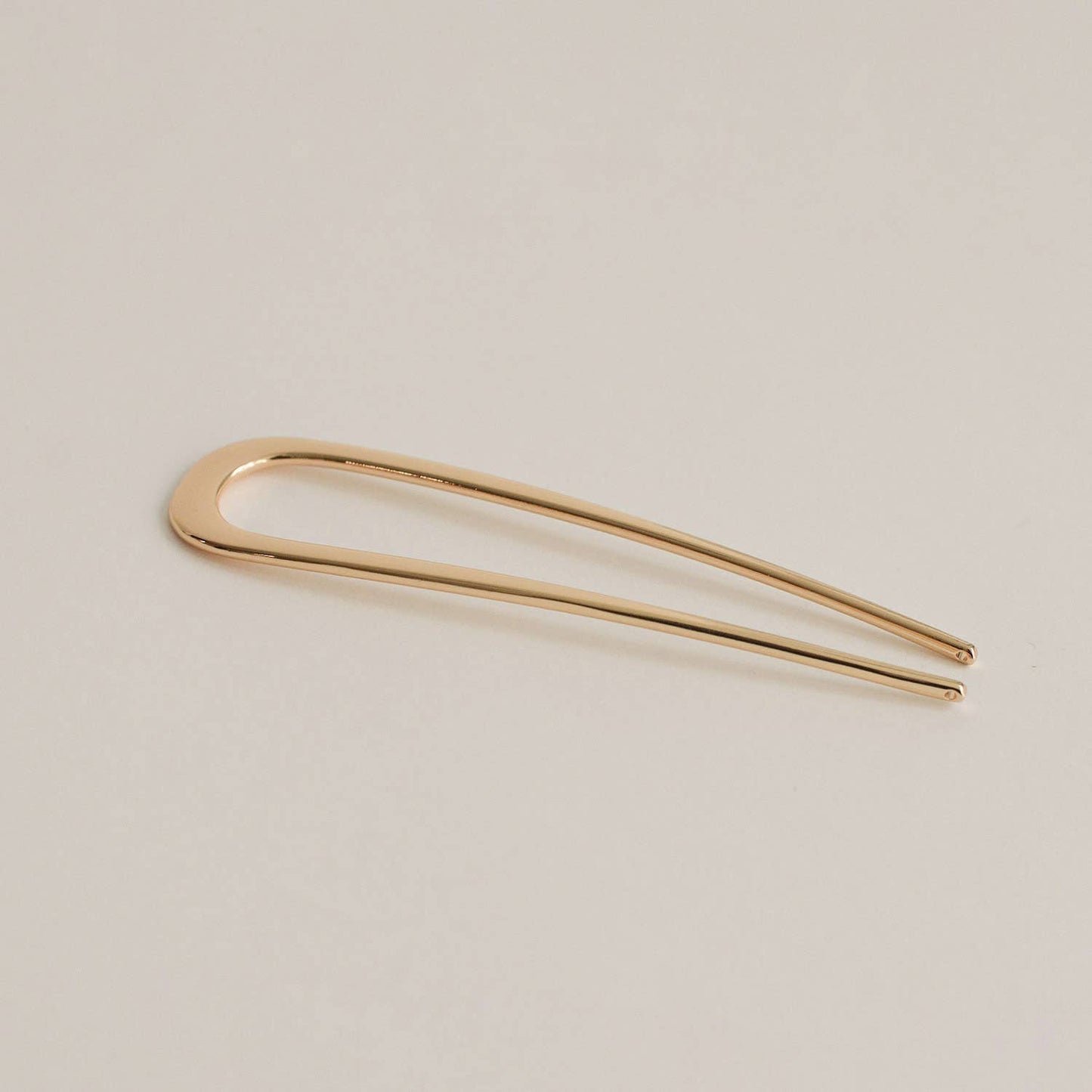 Gold Minimalist U-Shaped Hair Stick