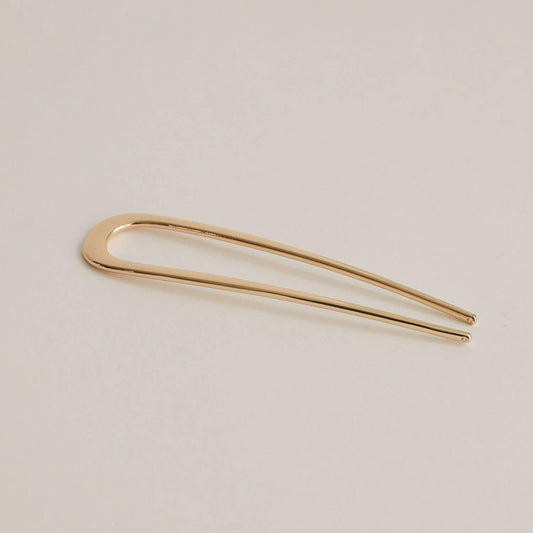 Gold Minimalist U-Shaped Hair Stick