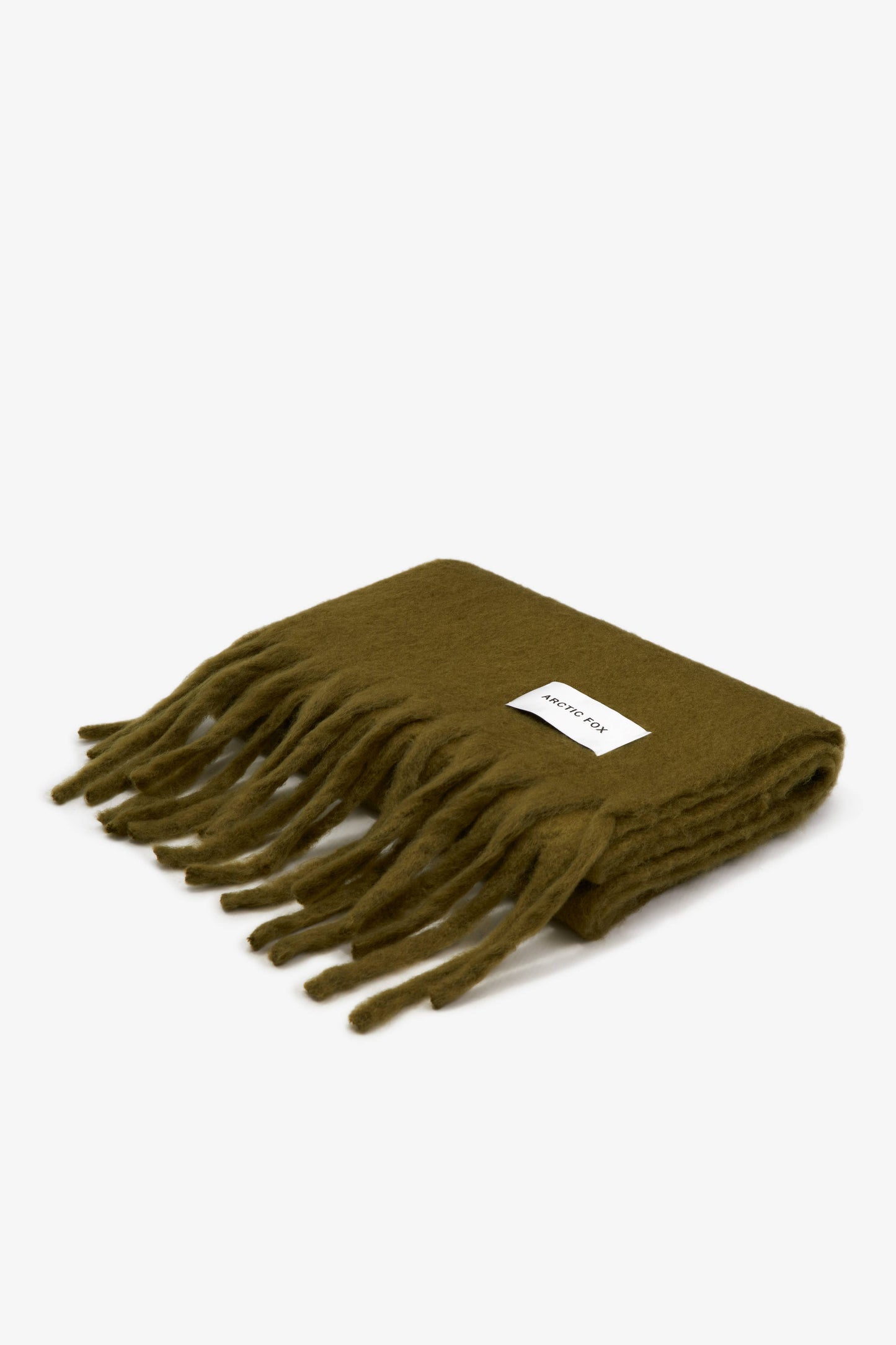 Moss Green Brushed Oversized Scarf
