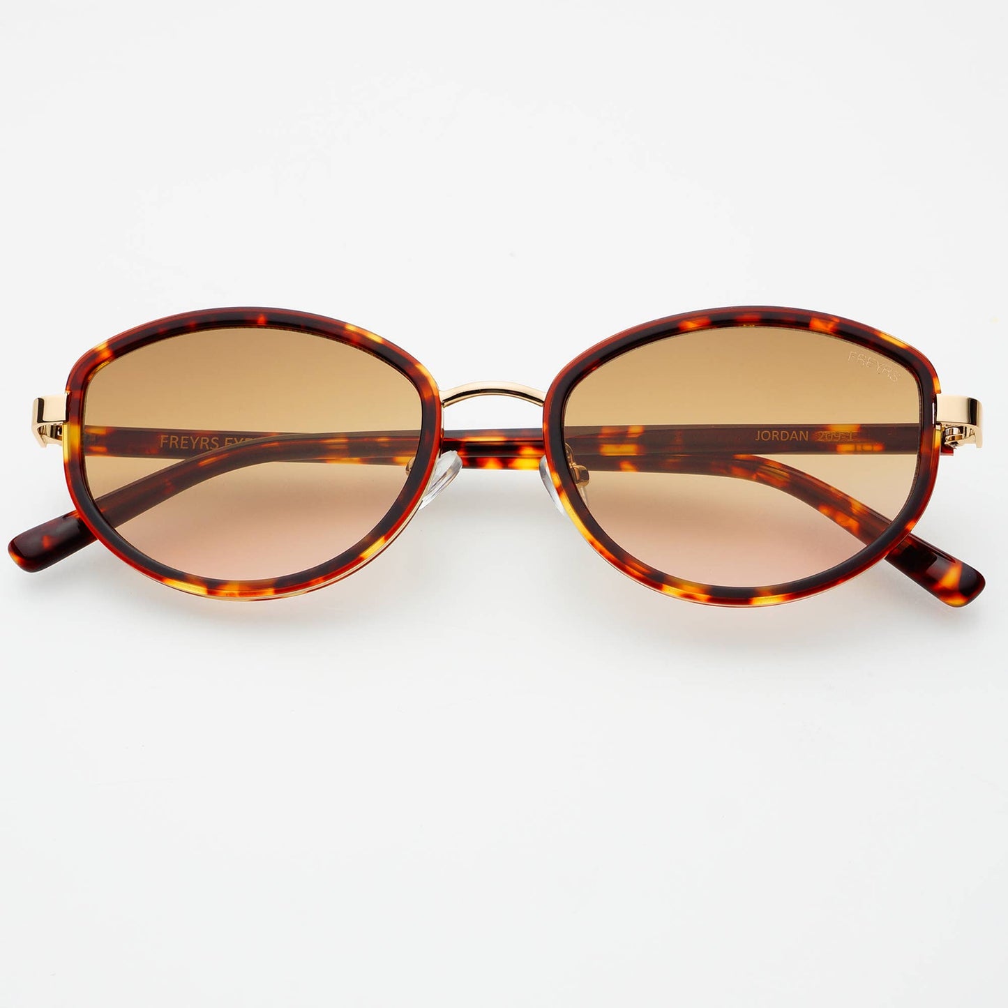 Amber Tortoise Brown Jordan Oval Sunglasses