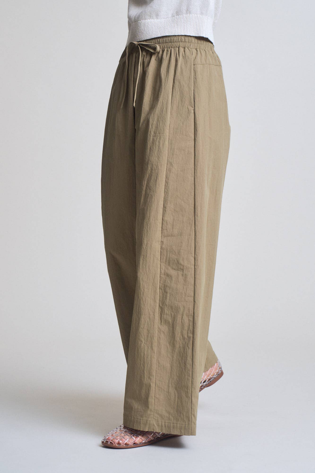 Drawstring Panel Pants