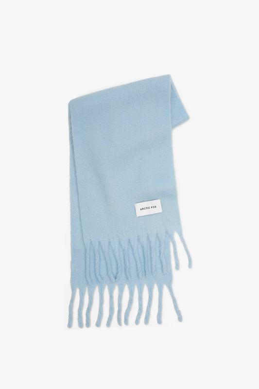 Glacier Blue Brushed Oversized Scarf
