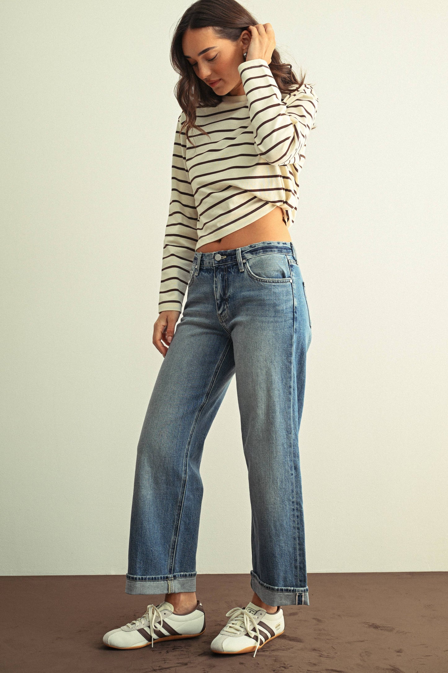 Medium Wash Selvage Straight Jean