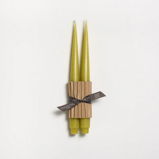 Apollo 12" Taper Beeswax Candle Set