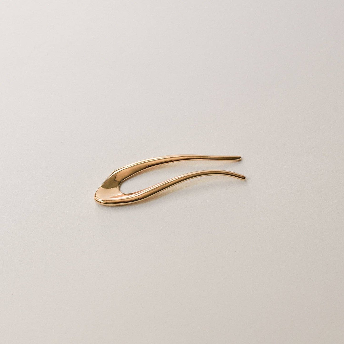 Gold Short U-Shaped Metal Hair Stick