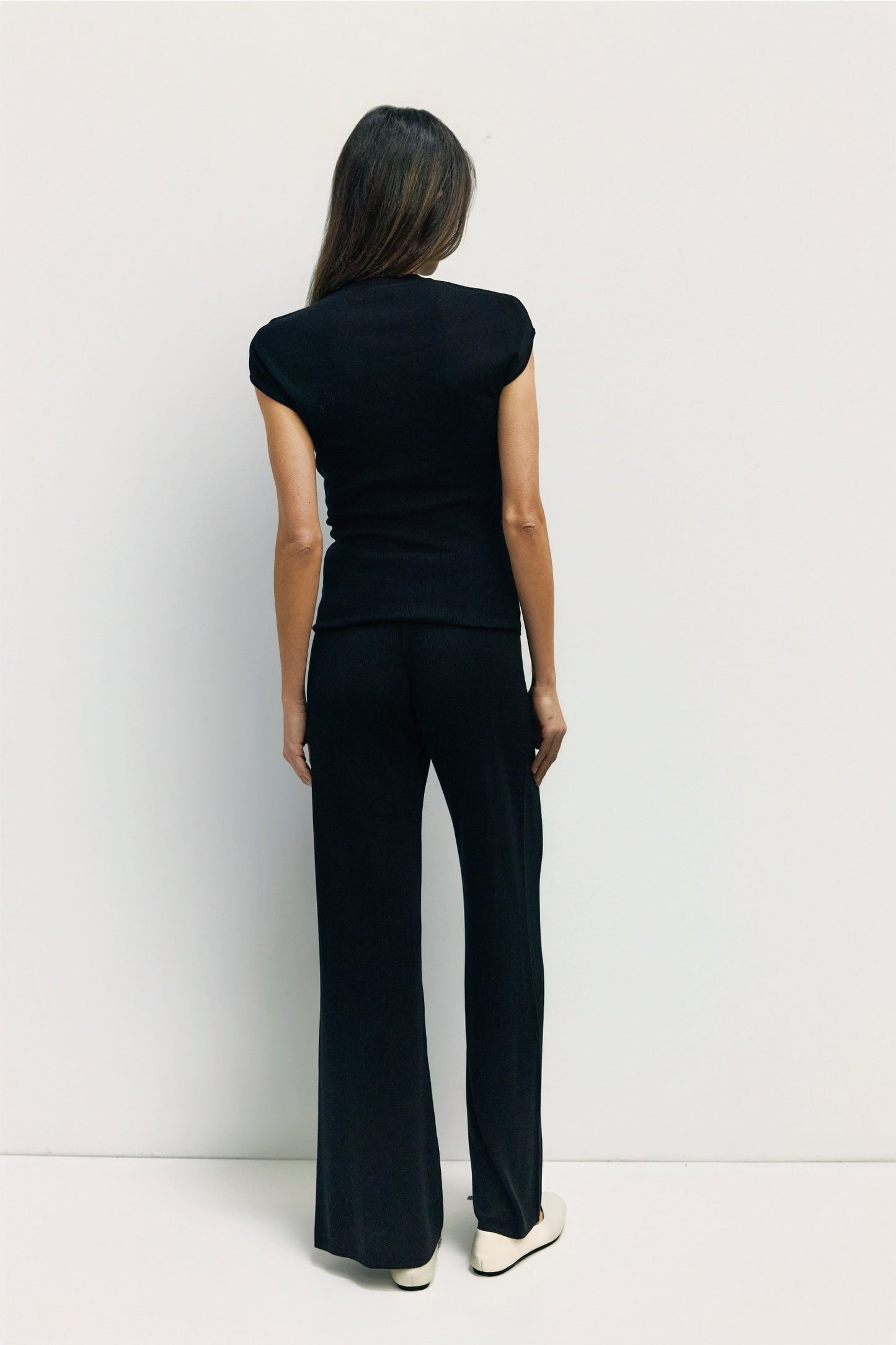 Cap Sleeve Half Button Knit Top